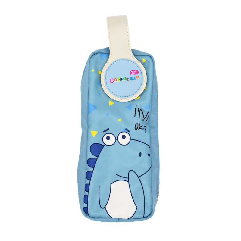 Colour Me Vibes Pencil Bag with Writs Band Dinosaur 20cm (blue) (7721)