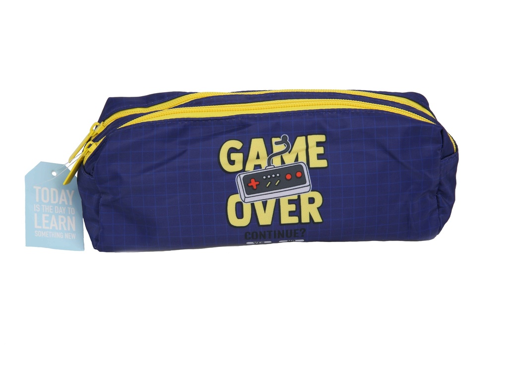 Colour Me Vibes Double Pencil Bag Game Over 21cm (7820)
