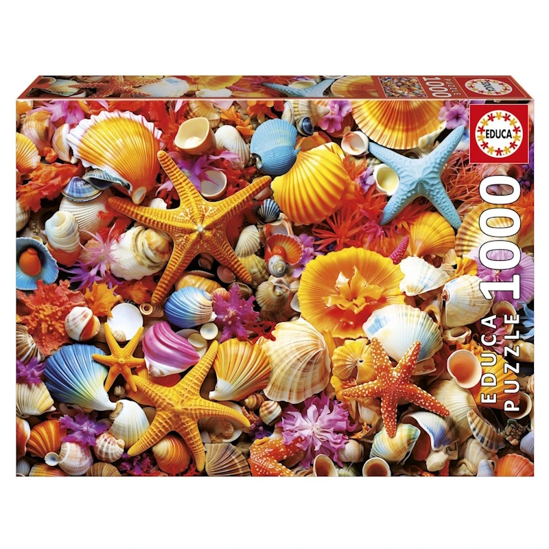 Shell Collage Cardboard Puzzle (1000 pieces)