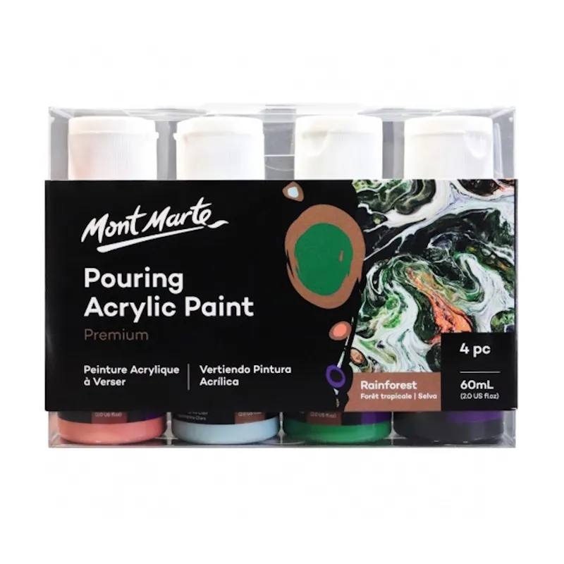 Mont Marte Pouring Acrylic (4 x 60ml) (forest)