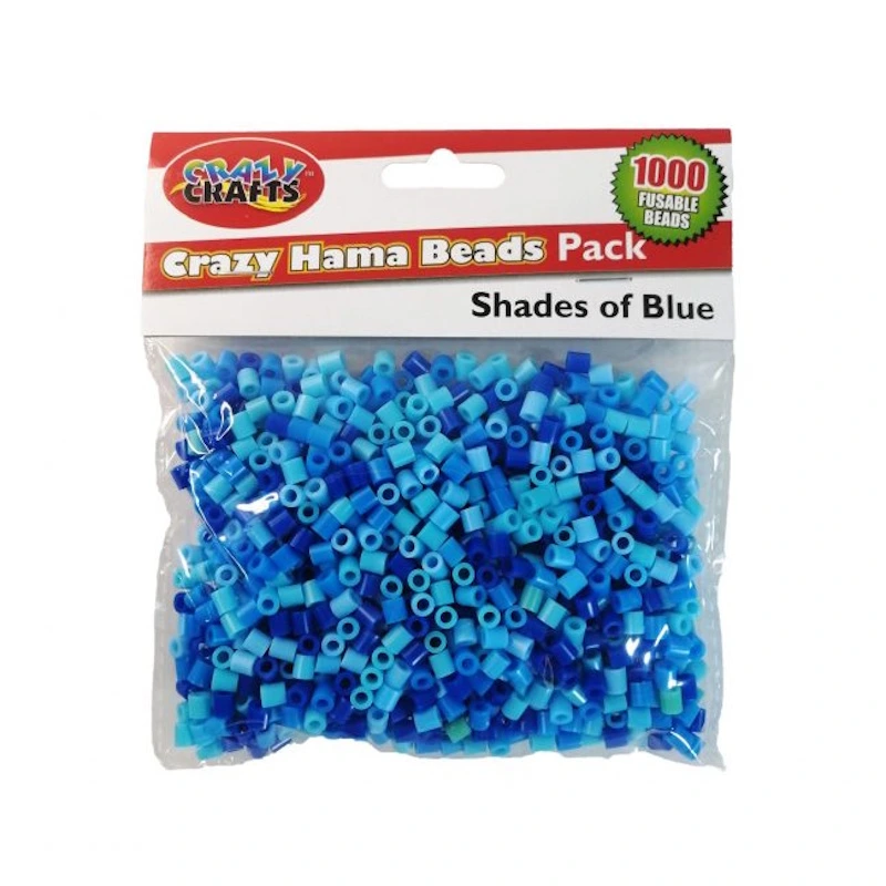 Crazy Hama Beads (shades of blue)