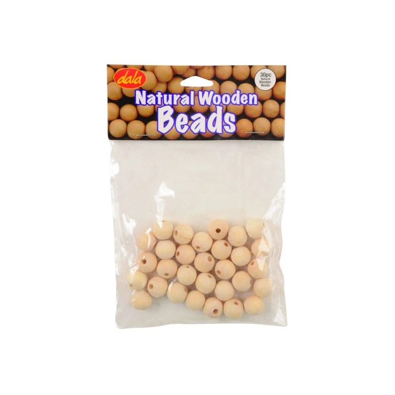 Dala Natural Wooden Beads (30)