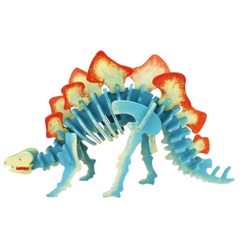 Robotime 3D Stegosaurus Wooden Puzzle with Paints