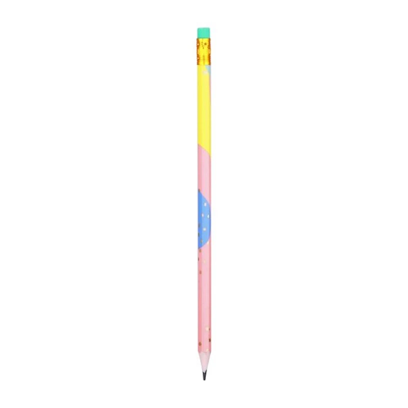 Deli Macaron Hexagonal Pencil with Eraser HB (each)