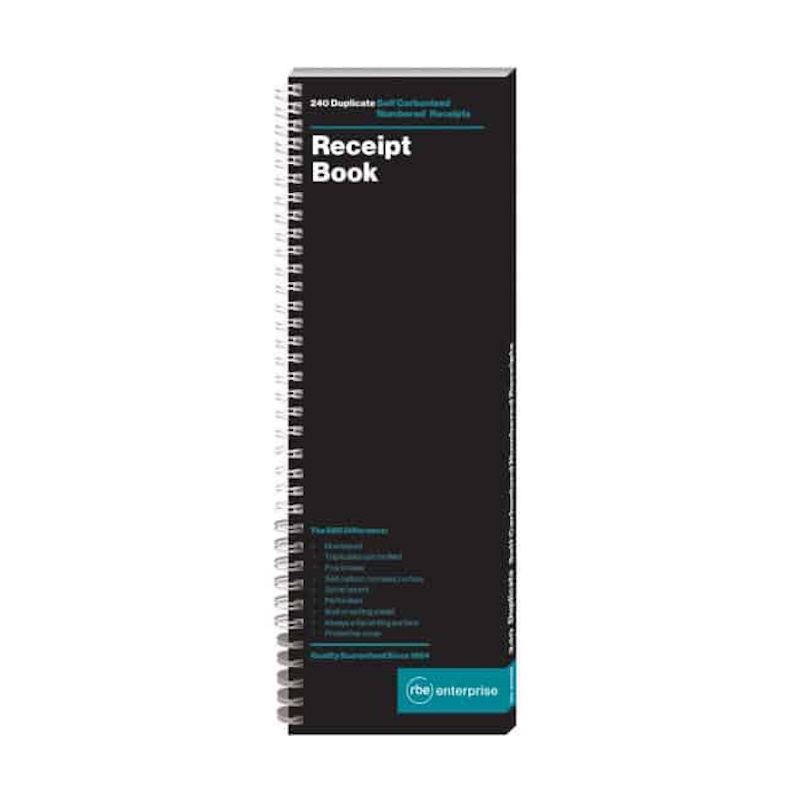 RBE Duplicate Receipt Book 5 view