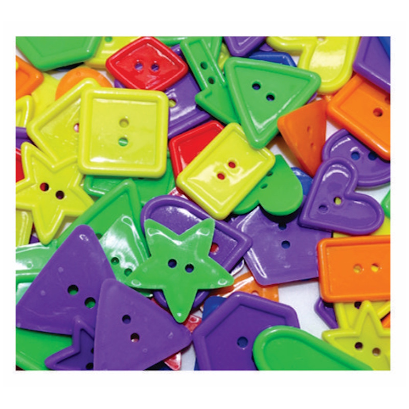 Crazy Craft Button Bags (bright shapes)