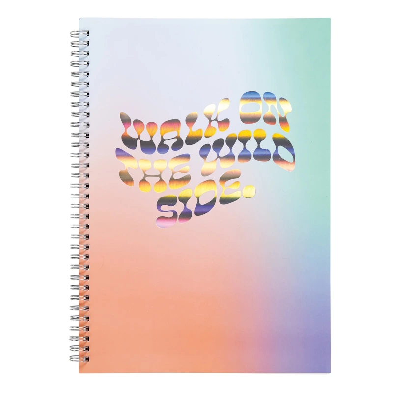 Colour Me Vibes Soft Cover Ruled Spiral Notebook Wild Side A4 (60 sheets) (7974)