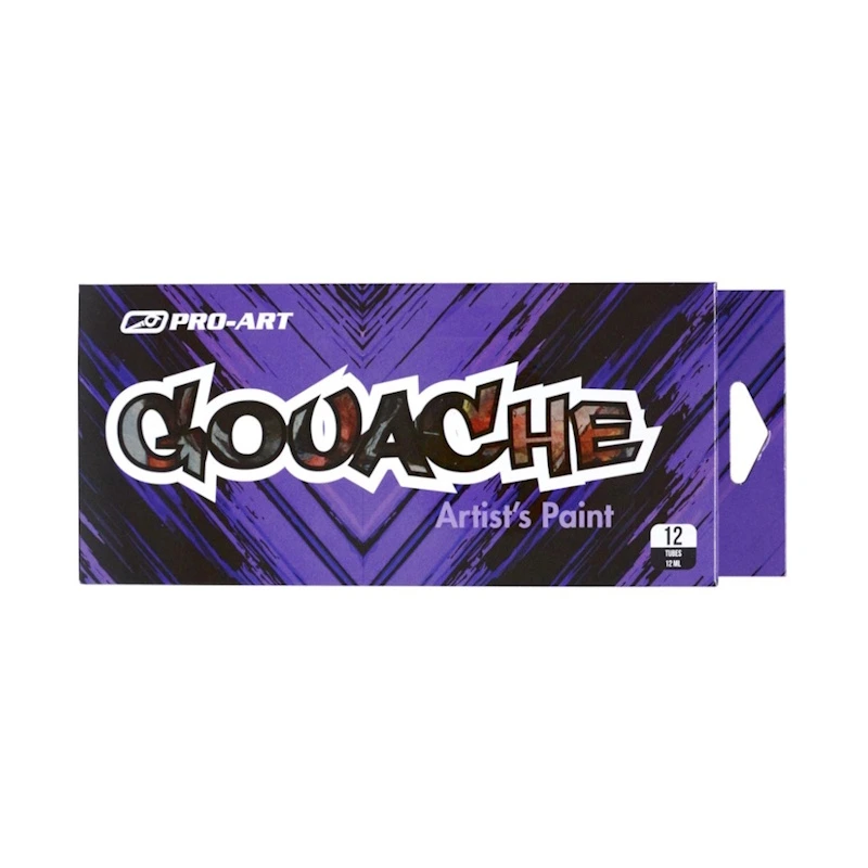 Pro-Art Gouache Paint Set (12 colours)
