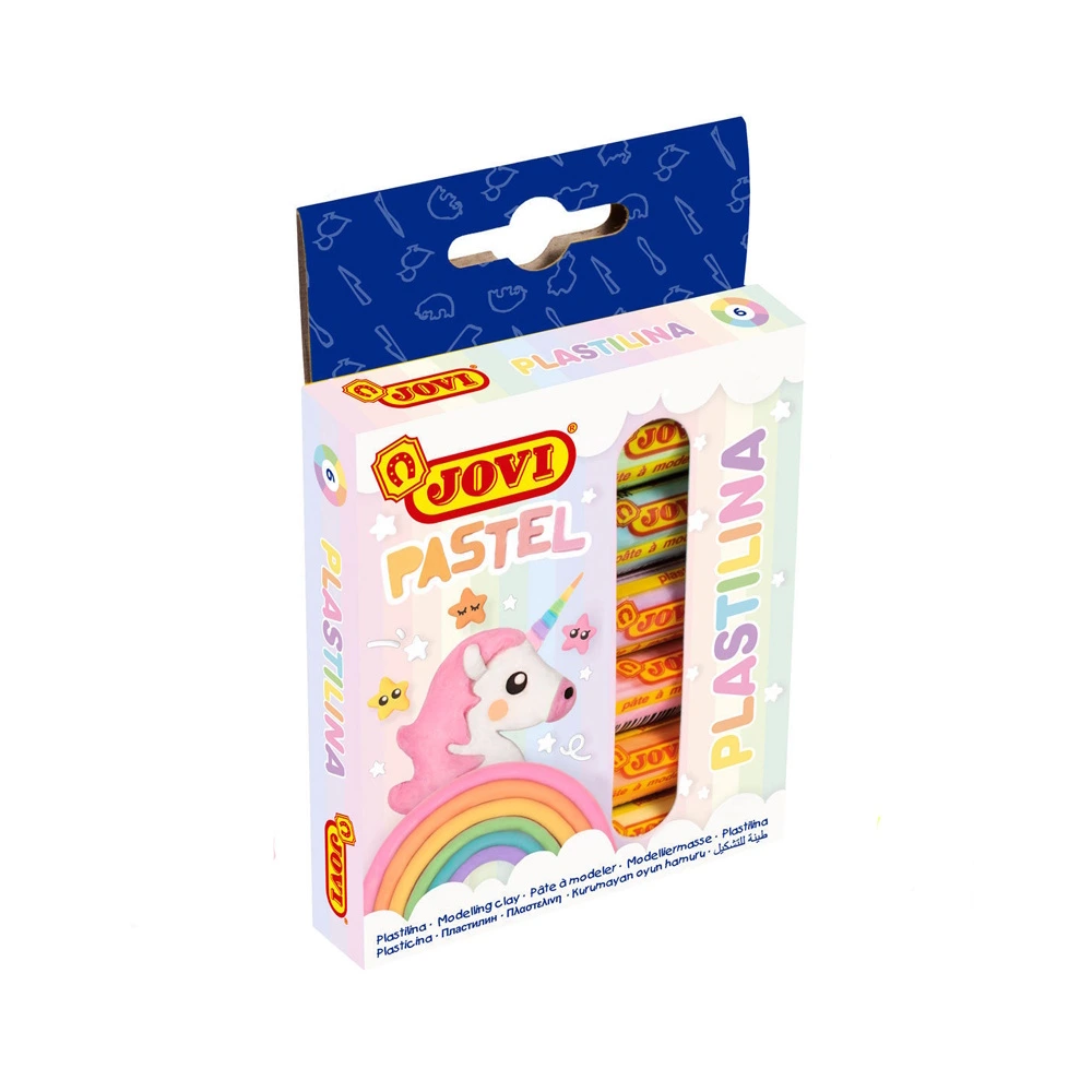 Jovi Plastilina Pastel Modelling Clay (6 X 15g)