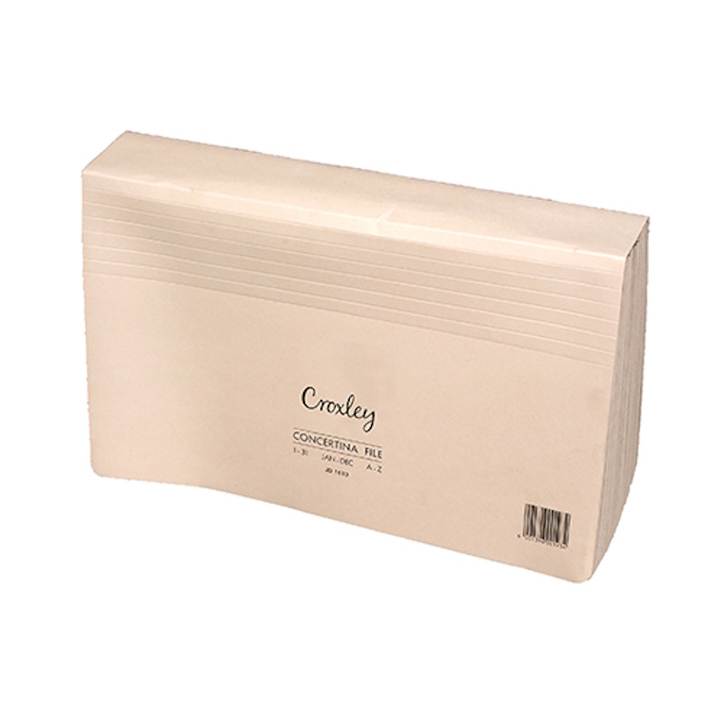 Croxley Concertina File 31 Division (kraft) (JD1610)