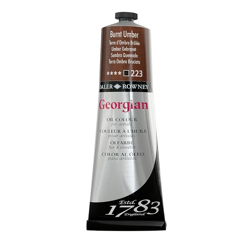 Daler Rowney Georgian Oil Paint 38ml (burnt umber)