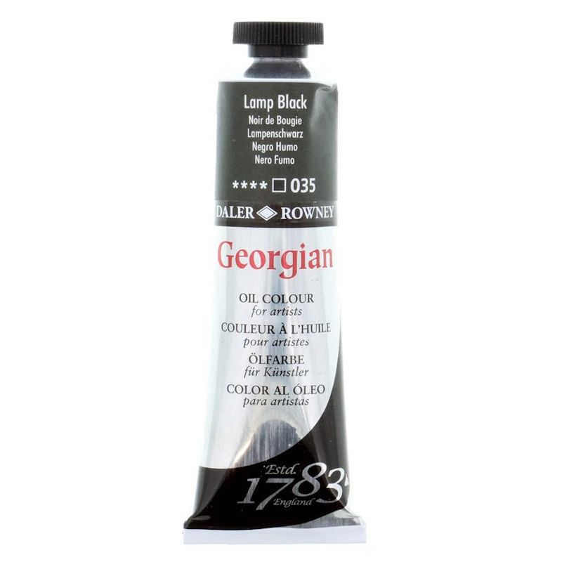 Daler Rowney Georgian Oil Paint 38ml (lamp black)