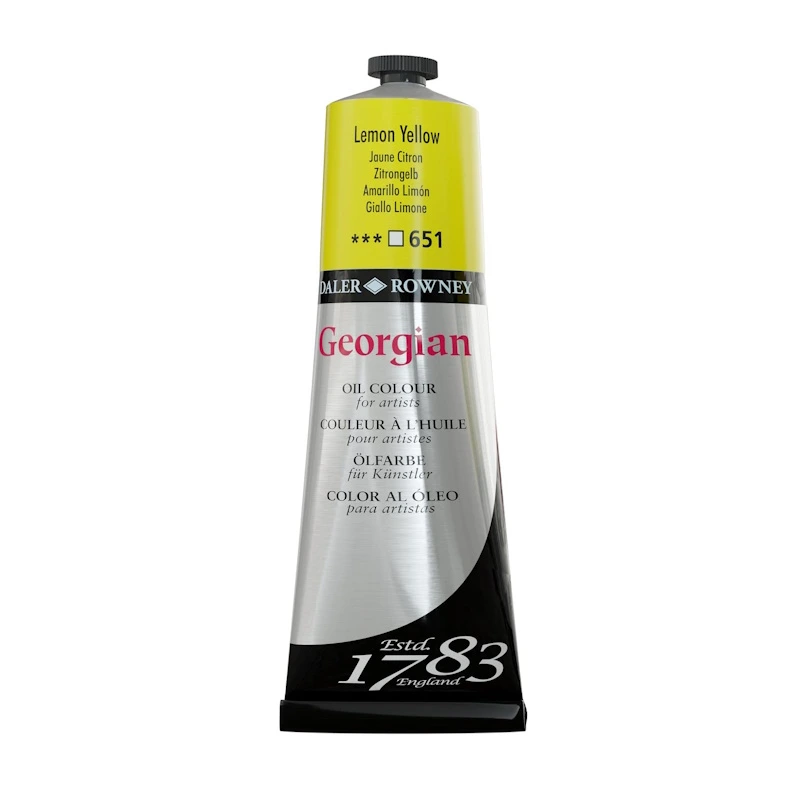 Daler Rowney Georgian Oil Paint 38ml (lemon yellow)