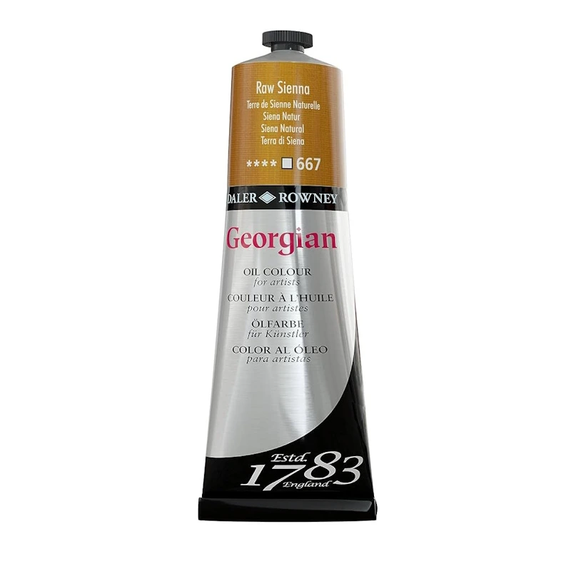 Daler Rowney Georgian Oil Paint 38ml (raw sienna)