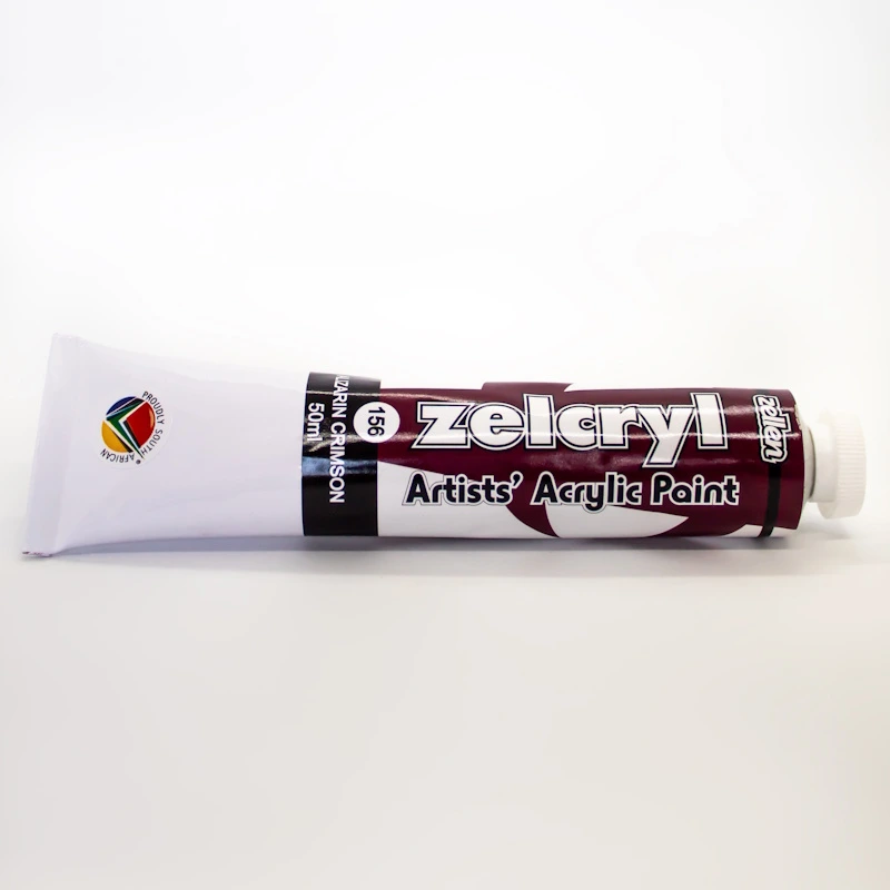 Zellen Zelcryl Acrylic Paint 50ml (alizarin crimson)