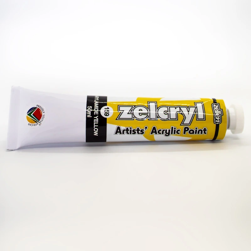 Zellen Zelcryl Acrylic Paint 50ml (arylamide yellow)