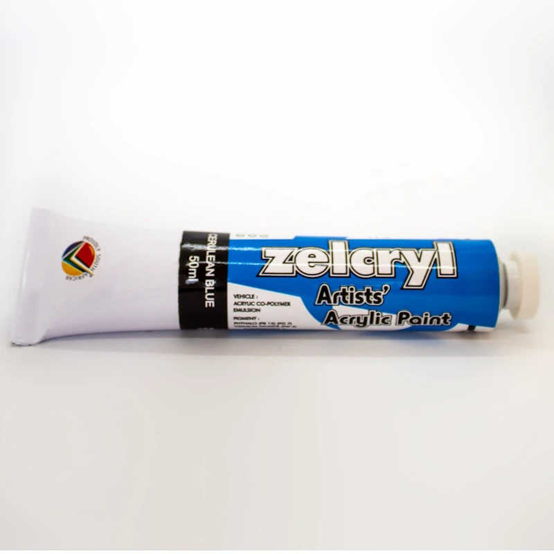 Zellen Zelcryl Acrylic Paint 50ml (cerulean blue)
