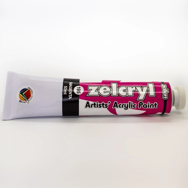 Zellen Zelcryl Acrylic Paint 50ml (magenta)