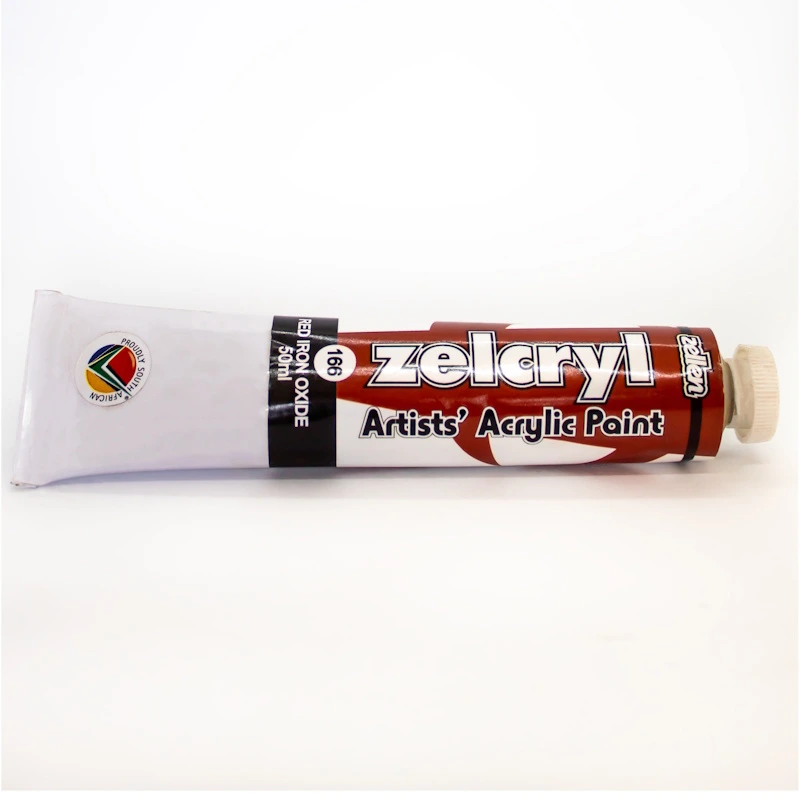 Zellen Zelcryl Acrylic Paint 50ml (red iron oxide)