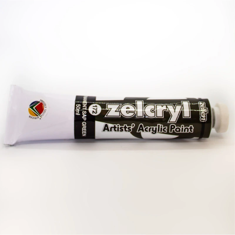 Zellen Zelcryl Acrylic Paint 50ml (sap green)