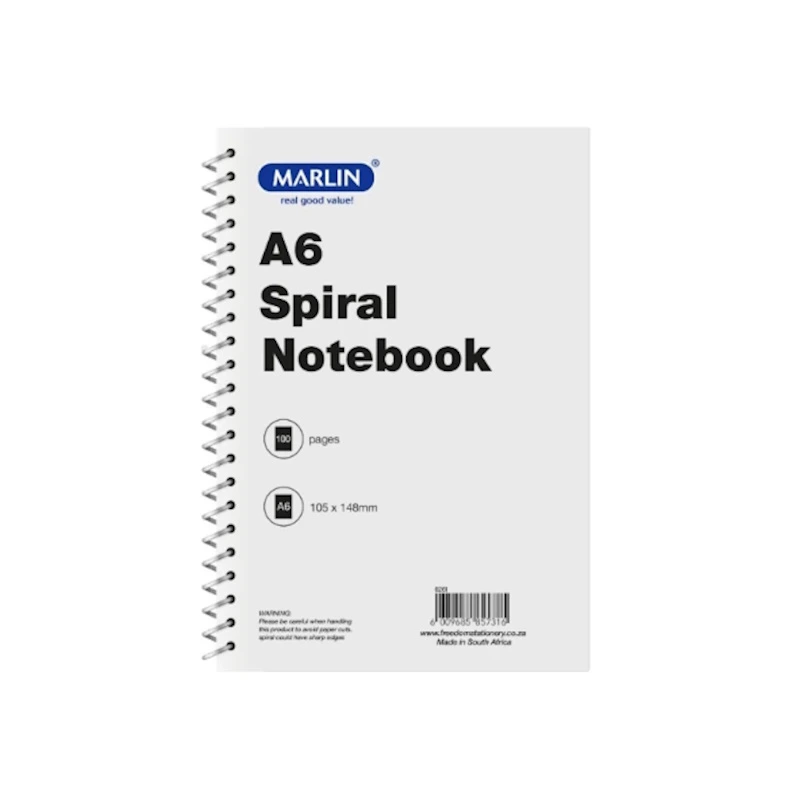 Marlin Notebook FM Side Spiral A6 (100 pages)