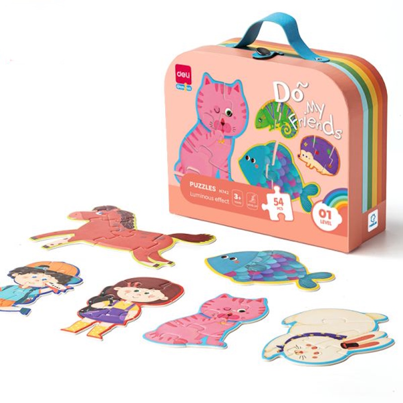 Deli Do My Friends Luminous Effect Puzzle (54 pieces)