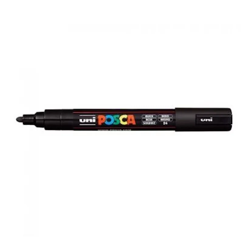 Posca PC-5M Bullet Shaped Paint Marker (1.8-2.5mm) (black (24))