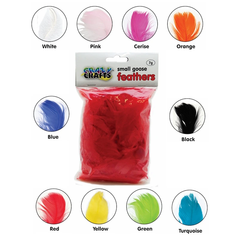 Crazy Craft Goose Feathers Small