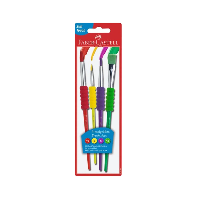 Faber-Castell Soft Touch Classic Brush Set (2, 6, 10, 12)