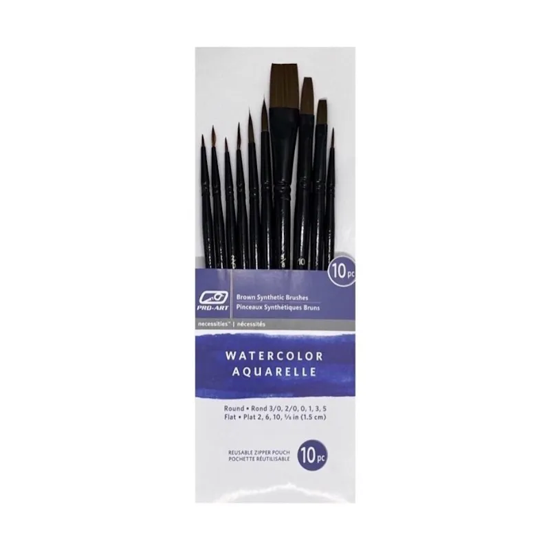 Pro-Art Watercolour Brush Set (10)