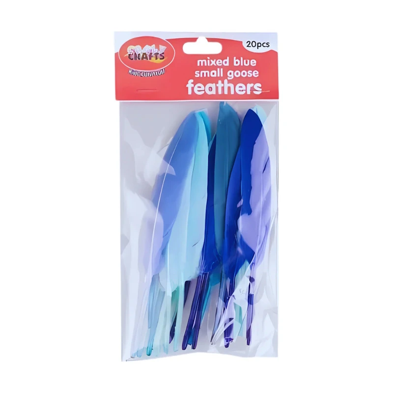 Crazy Craft Goose Feathers (mixed blue)