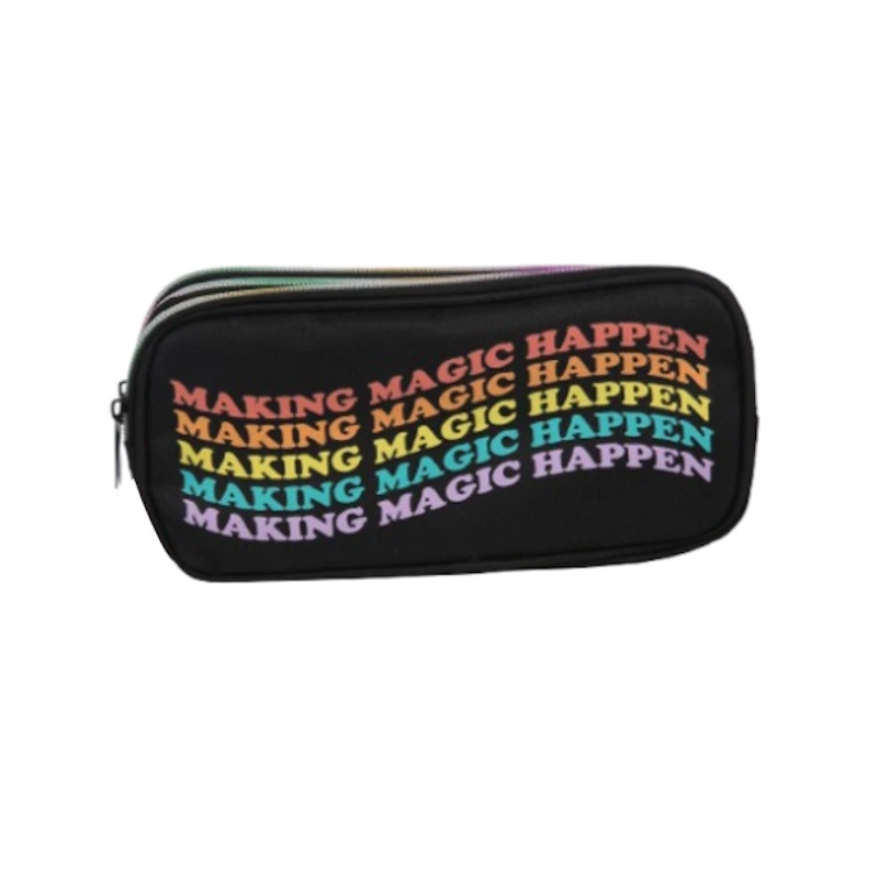 Colour Me Vibes 3 Pocket Pencil Bag Making Magic Happen 22cm (7851)