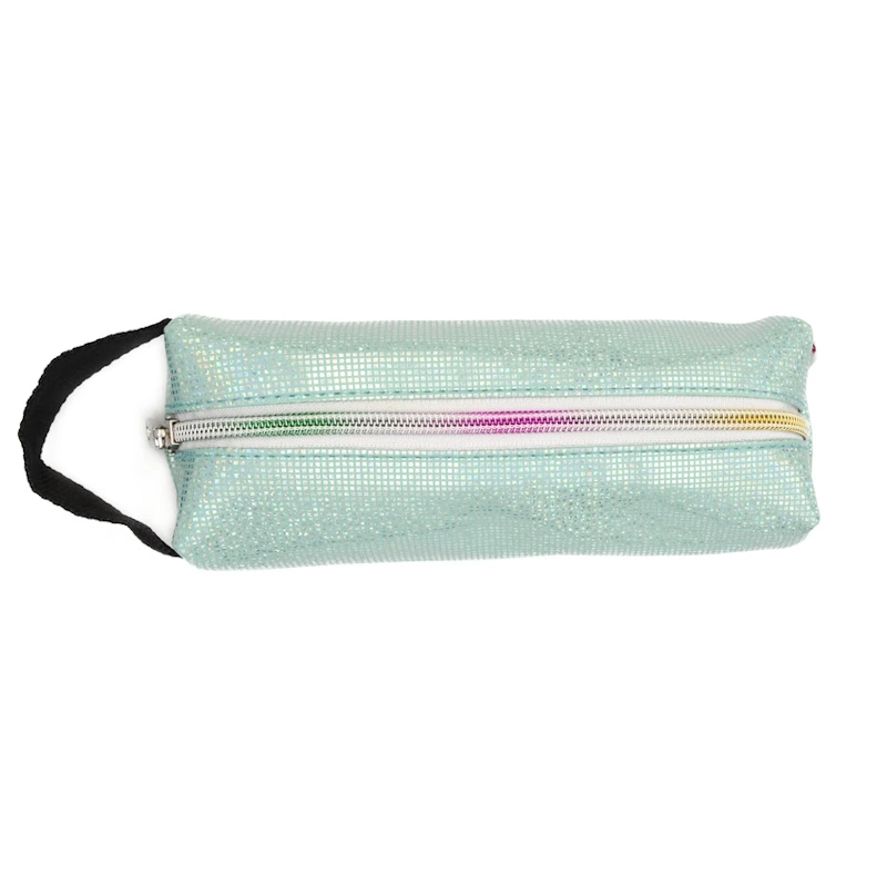 Colour Me Vibes Glitter Pencil Bag 20cm (teal) (7585)