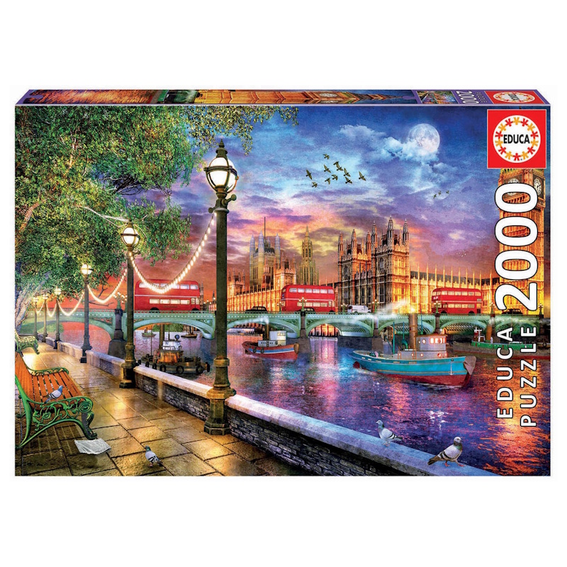 London at Sunset Cardboard Puzzle (2000 pieces)