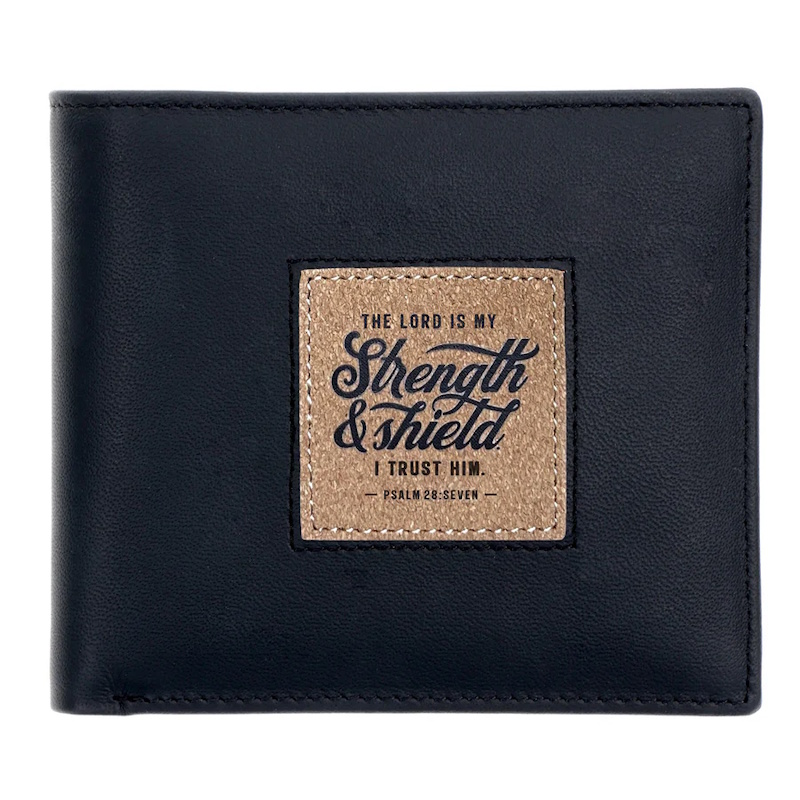 The Lord is My Strength and Shield Genuine Leather Wallet (WT231)