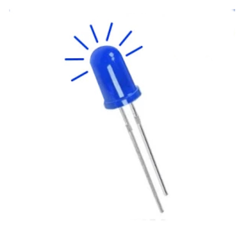 LED 5mm (flashing blue)