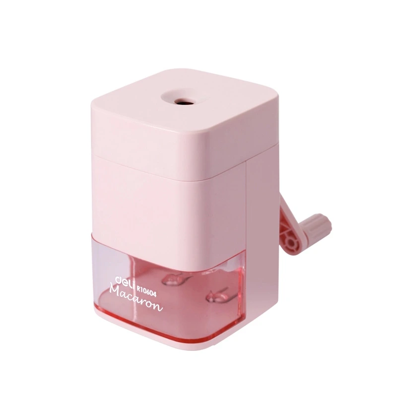 Deli Macaron Rotary Pencil Sharpener (coral pink)