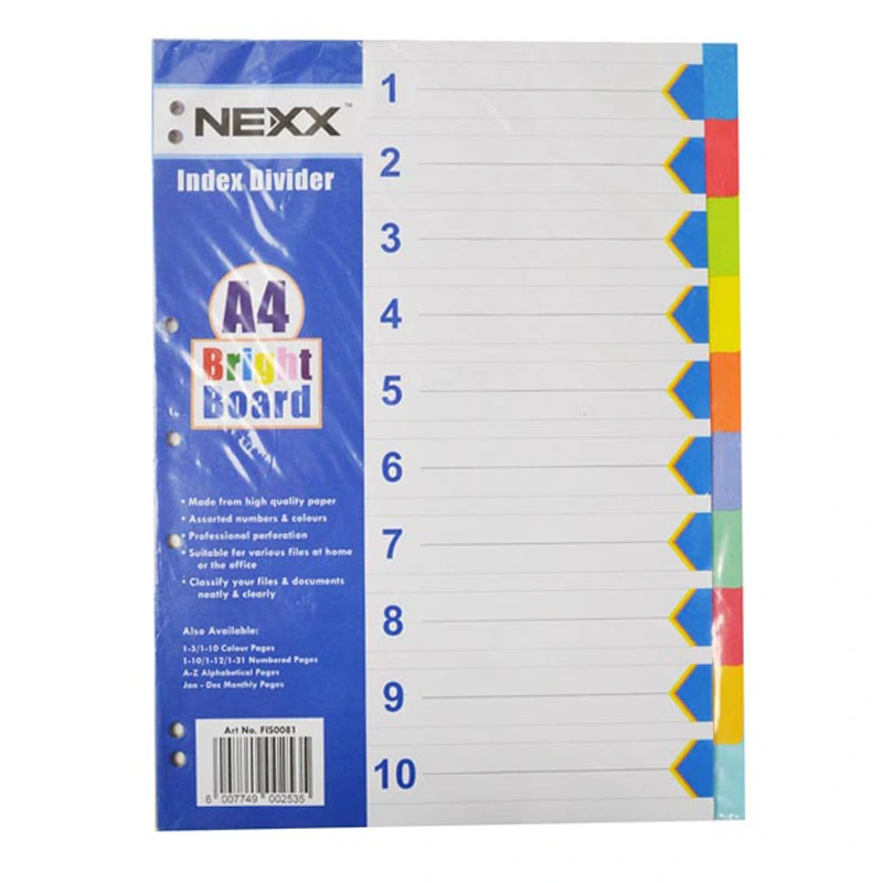 Nexx Board Dividers 10 Tab (bright)