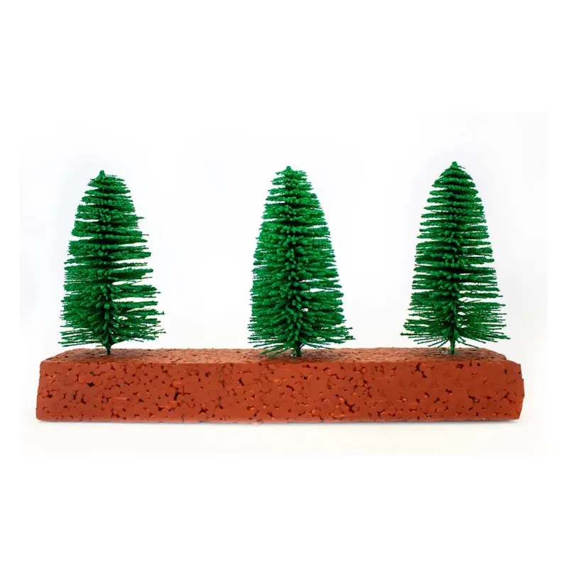 Pro-Art Scenic Medium Pine Trees 80mm (3) (7803)