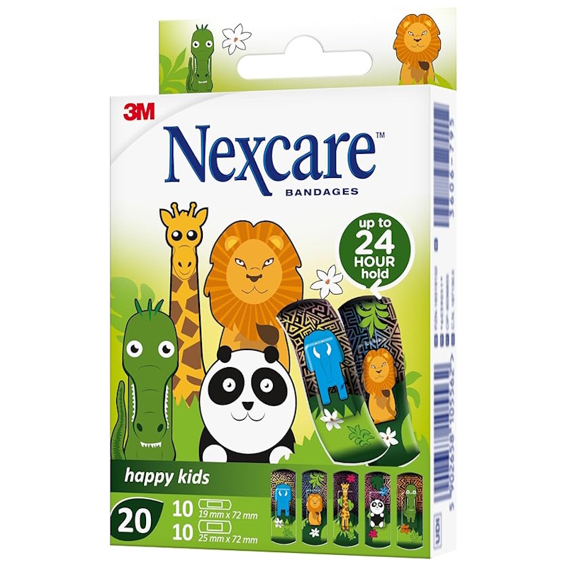3M Nexcare Happy Kids Plasters Animals (20)