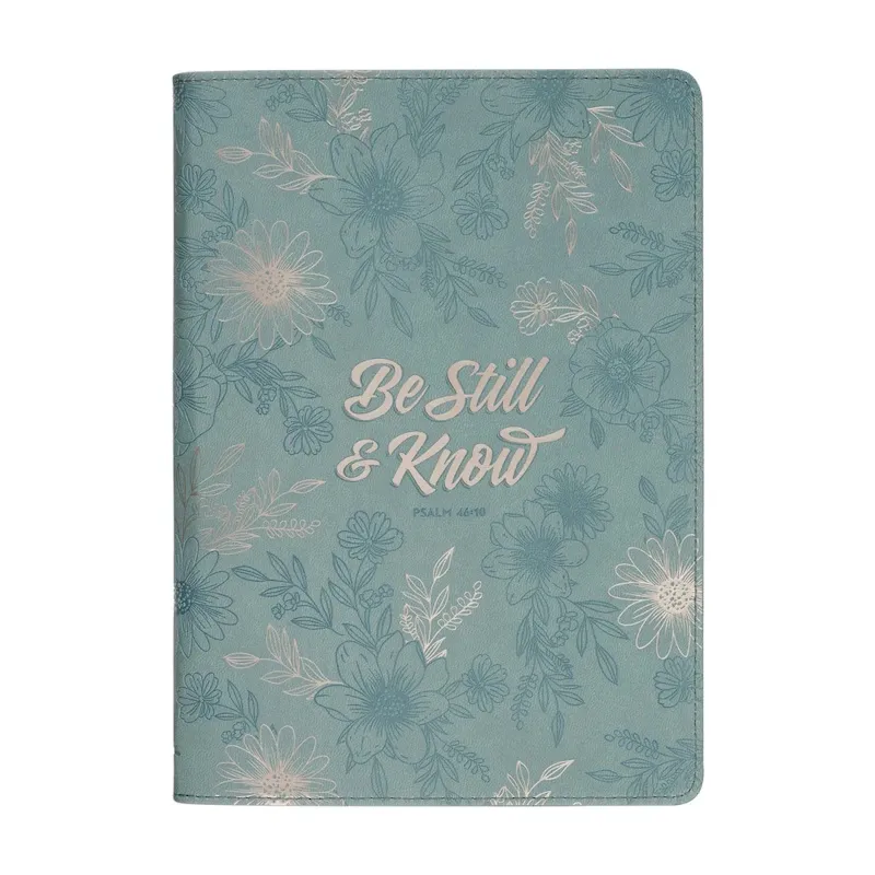 Be Still and Know Faux Leather Journal with Zip (JL995)