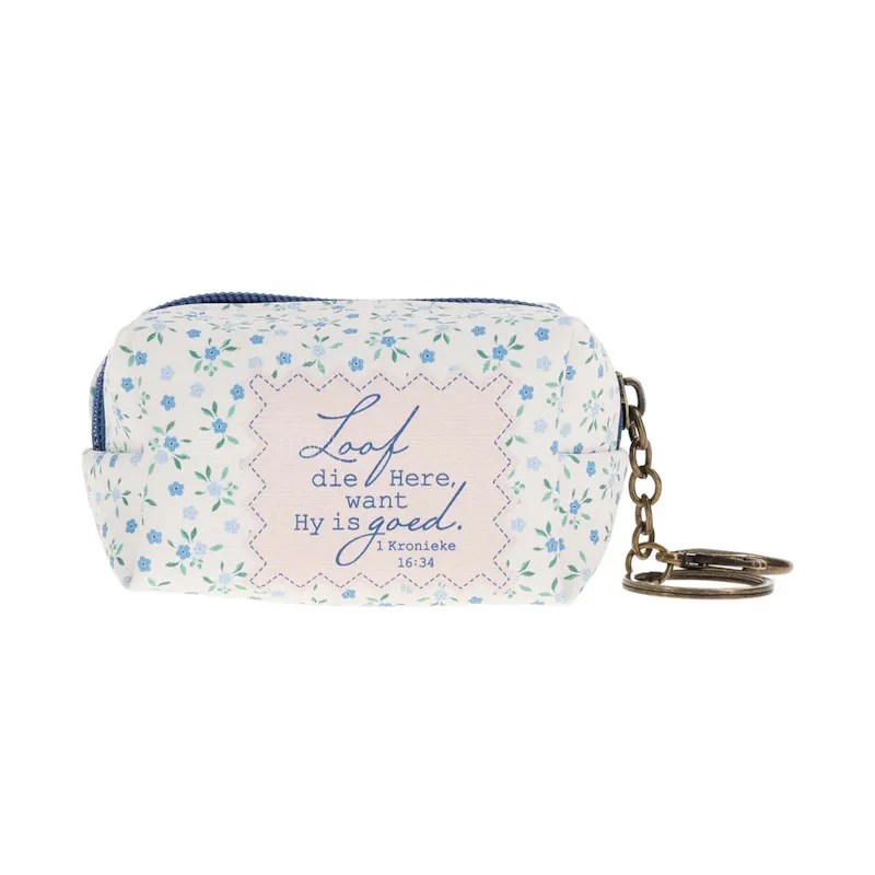 Loof die Here Keychain with Faux Leather Pouch (KRG146)