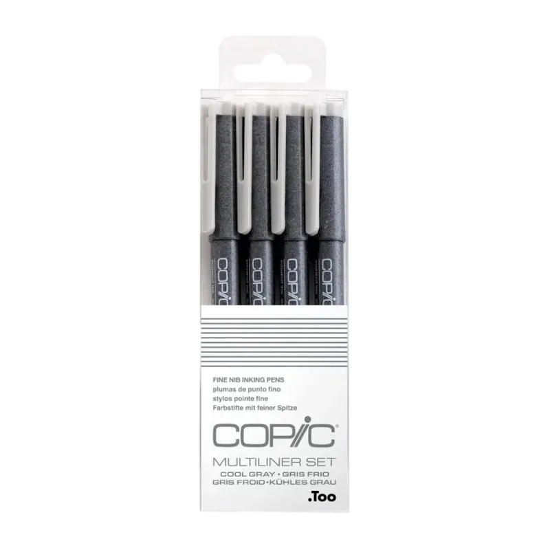 Copic Multiliner Cool Gray Set (4)