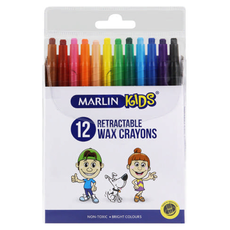 Marlin Retractable Crayons (12)