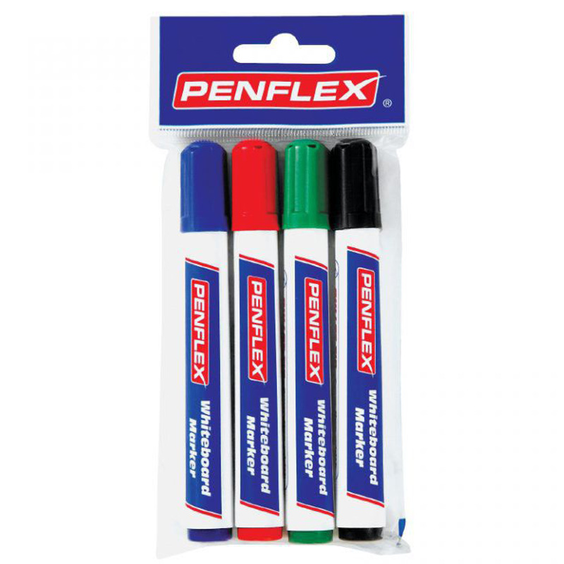 Penflex WB15 Whiteboard Marker (4 assorted)