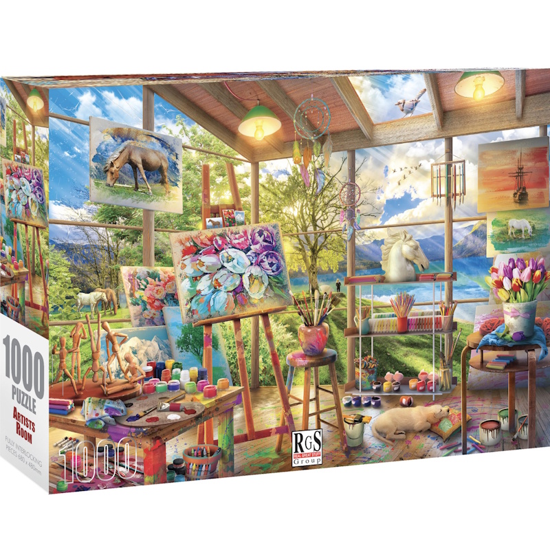 Artists Room Cardboard Puzzle (1000 pieces)