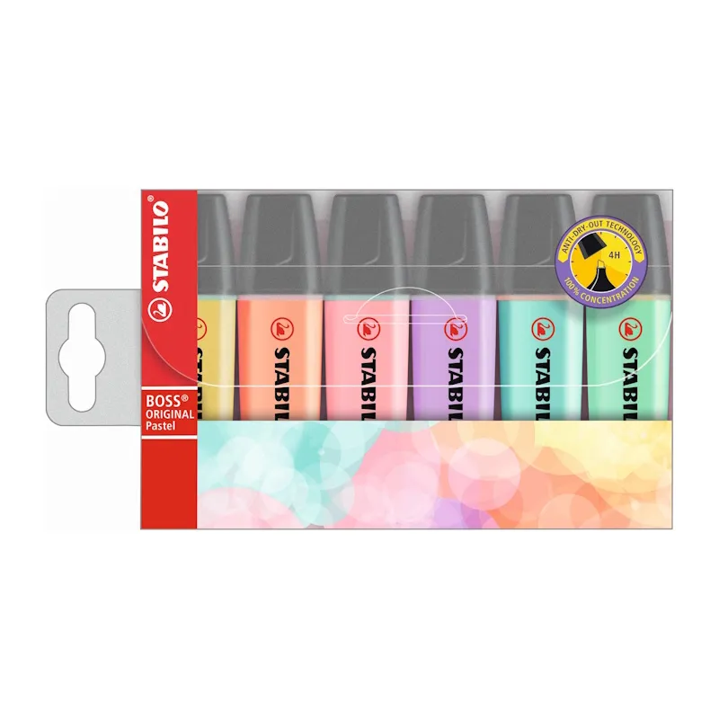 Stabilo Boss Original Pastel (wallet of 6)