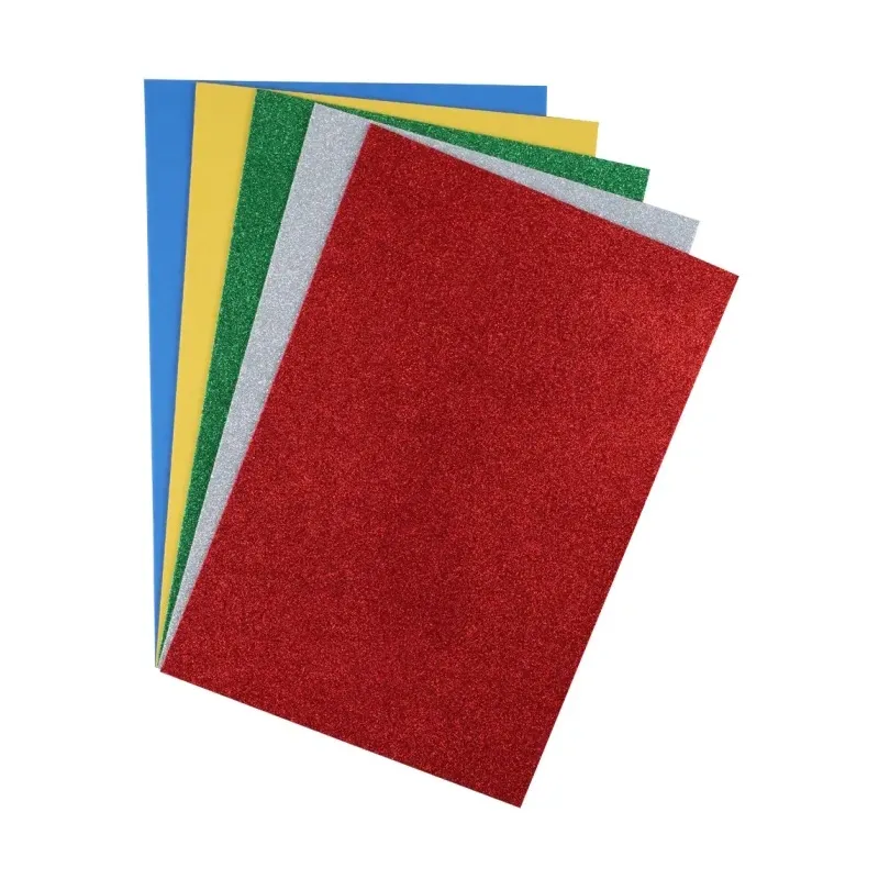 Dala Glitter EVA A4 Primary (5 assorted)