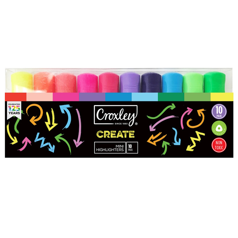 Croxley Create Mini Highlighters (10)