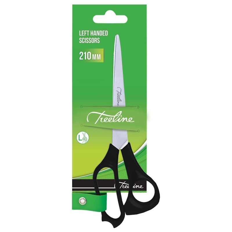 Treeline Black Handle Left Hand Scissor 210mm